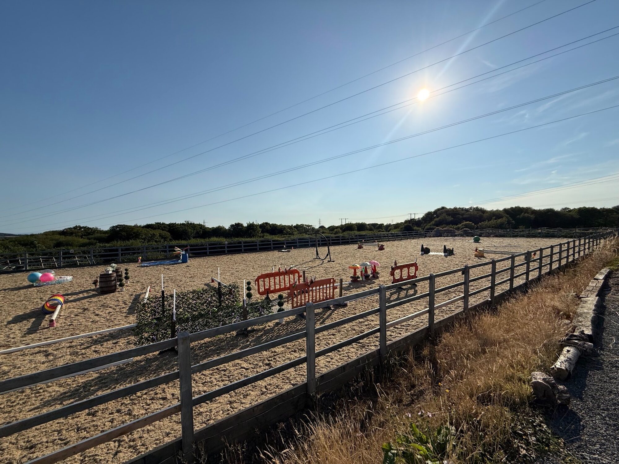 Spook-busting obstacles spread throughout Cae Hamdden Arena
